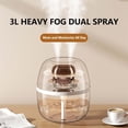 thumbnail image 4 of Binwennn Water Evaporator System 2-way Humidity Control Pack Humidifiers for Bedroom Cute 3L Spray Humidifier For Home Bedroom Large Capacity Silent Bedroom Night Light USB Humidifier, 4 of 7