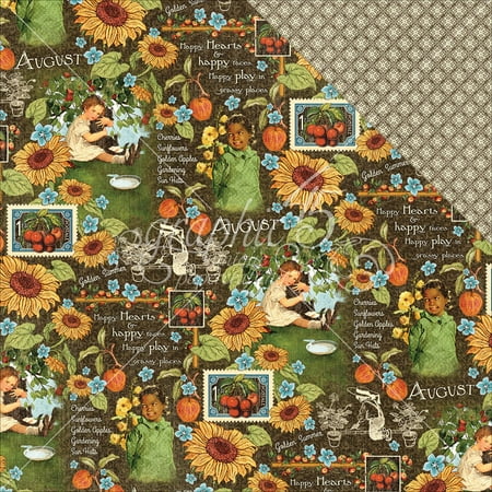 Children's Hour Double-Sided Cardstock 12"X12"-August Montage