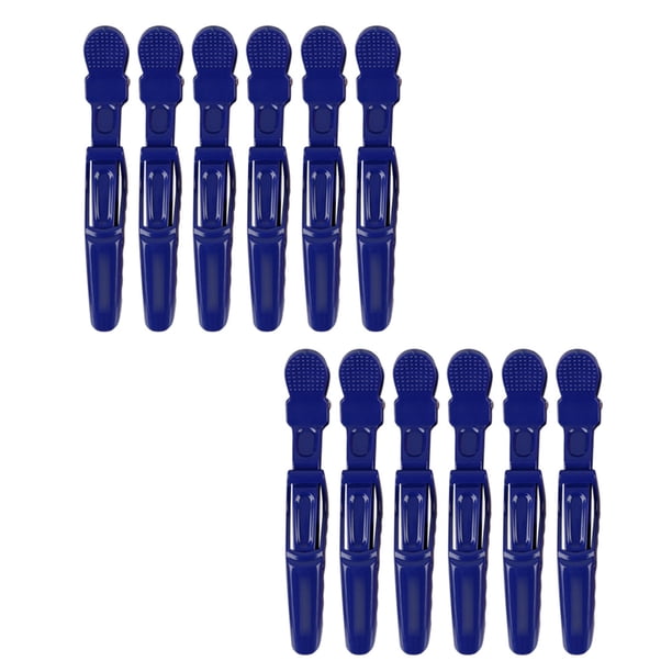 Pinza de pelo de cocodrilo de 12 piezas para segmentación de estilo, pinza antideslizante, para corte de pelo, pinza de pelo de salón duradera Vhermosa BST3058547-3