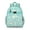Greenish-blue-49, variant on Cute Big Eyes Owl Students Backpack with Artistic Owl Pattern, Night Theme, and Cartoon Snowy Owl Illustration