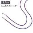thumbnail image 2 of 2Pack Rhinestone Shoe Lace, 47.2" Bling Glittered Ropes Drawstring Cords Replacement (Purple), 2 of 6