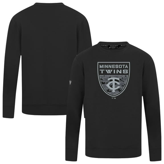 Men's Levelwear Black Minnesota Twins Mandate Buckler Pullover