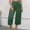 Green, variant on Women Linen Palazzo Pants Summer Boho Wide Leg High Waist Casual Lounge Pant 2024 Beach Travel Vacation Outfits Black L