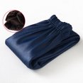 thumbnail image 5 of SEAOPEN Kids Winter Warm Leggings Stretch Girls Leather Fleece Pants Thick Trousers Navy 10-11Years, 5 of 5