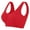 Red, variant on Women's Hollow-Out Cooling Sports Bra - Anti-Sagging Lift Design | Plus Size Wireless Yoga Bra with Removable Pads