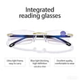 thumbnail image 2 of EGNMCR Diamond Rimless Reading Glasses Blue Light Blocking Auto Focus Reading Glasses, 2 of 9