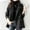 *Black, variant on ClodeEU Women's Plaid Wool Blend Blazer Jacket With Pockets, Fall Lapel Collar Suit Jacket Outwear Black,Womens Plus L