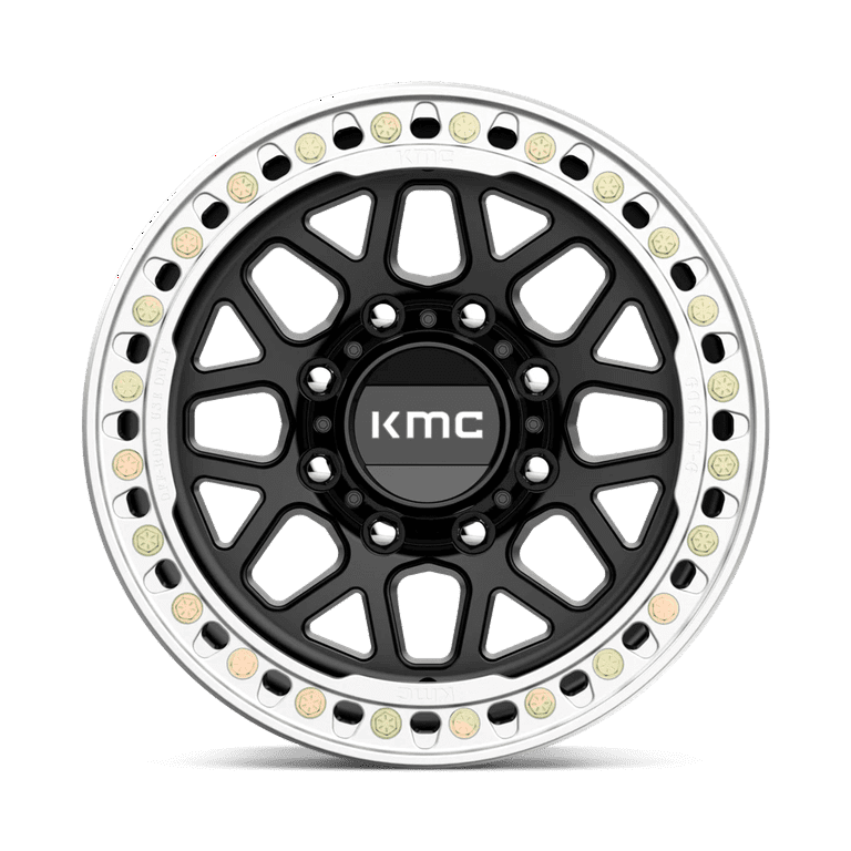 KMC Aluminum Rim KM235 GRENADE CRAWL 17X9in Satin Black Finish