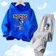 thumbnail image 5 of Conjunto de sudadera con capucha Sonic Tops, ropa para bebés de 2 a 12 años, ropa de abrigo para niños, sudadera de primavera 2024 para niñas, ropa para madres y niños, 5 of 5