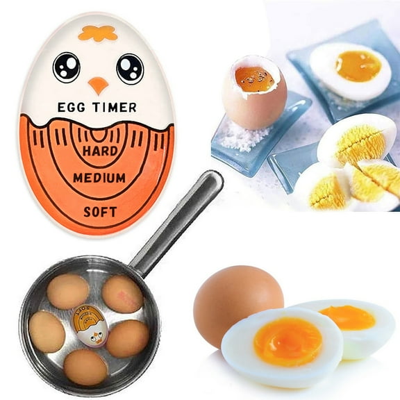 Tnobhg Color Changing Egg Timer Food Grade Temperature Sensitive Accurate Soft Medium Hard Boiled Egg Mini Indicator Timer Kitchen Gadgets