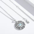 thumbnail image 4 of Coachuhhar Pentagram Necklace 925 Sterling Silver Moon Pentacle Pendant Celtic Knot Pagan Witchy Wiccan Amulet Jewelry Gifts for Women, 4 of 7
