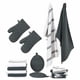 thumbnail image 1 of Set de paños de cocina y paños de cocina LANE LINEN, 16 unidades, color gris, 1 of 9