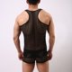 thumbnail image 4 of Penkiiy Top de malla para hombres Fishnet Tank Tops Muscle Rave sin mangas Ver a través de las camisas, 4 of 9