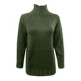 thumbnail image 4 of Women's Fall Long Sleeve Mock Neck Knit Sweater Lightweight Basic Casual Slim Fit Pullover Tops, 4 of 4
