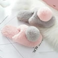 thumbnail image 3 of Ladies Plush Slip On Winter Warm Bedroom Shoes Non Slip House Slippers for Women Men, 3 of 8