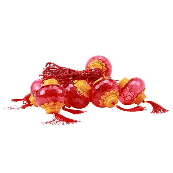 2022 New Year Red Lantern Curtain String Lights LED Spring Festival Fairy Light Street Festoon Light For Holidays Home Decor