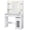 White-A(3 Drawers), variant on ELYKEN 35.4"W Makeup Vanity Desk with Power, Mirror&Lights, Black