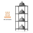 thumbnail image 7 of M MZG 4-Tier Shelf Heavy Duty for Kitchen, Office, Home, 1000 lbs, Black, 13.7" D x 23.6" W x 53.4" H, 7 of 7