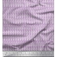 thumbnail image 1 of Soimoi Modal Satin Fabric Stripe & Floral Block Print Fabric by The Yard 42 Inch Wide, 1 of 3