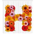 thumbnail image 3 of Ambesonne Letter H Shower Curtain, Summer Vibes Letter, 69"Wx84"L, Multicolor, 3 of 3