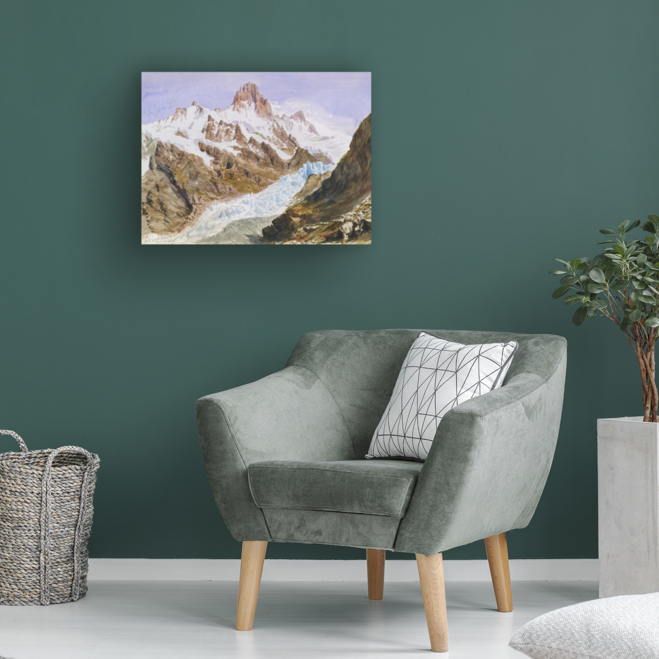 Trademark Fine Art John Singer Sargent  Sargent Mountainous Landscapes IV Canvas Wall Art