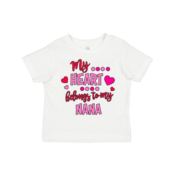 Inktastic My Heart Belongs to My Nana Boys or Girls Toddler T-Shirt