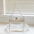 thumbnail image 4 of Bolsa de viaje con cadena Bolsa de mensajero de moda Correas ajustables transparentes para viajes, 4 of 9