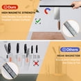 thumbnail image 2 of ASIBPXY Stainless Steel Dishwasher Safe Magnetic Knife Block, 2 of 5
