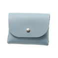 thumbnail image 1 of Matsuzay Bolsa de cuero compacta para gafas de sol, soporte de PVC para gafas y sombras, diseño elegante, Simple Almacenamiento y organización del hogar azul, 1 of 6