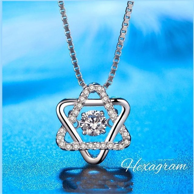 XWSHYW Sólo Colgantes Collar Centelleante Colgante de Circon Collar de Clavícula para Mujer