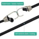 thumbnail image 4 of 10 Pieces Bungee Cords With Mini Bungee Hooks Heavy Duty Universal Bungee Cords Bungee Cords With 2 Heavy Duty Hook Straps For Tent Camping Motorcycle, 4 of 5