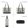 thumbnail image 6 of FORMRS Canvas Laptop Tote Bag for Women with 15.6" Computer Compartments Shoulder Handbag, Blue Floral Pattern, 6 of 7