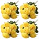 thumbnail image 1 of Rosas artificiales Jasion, 4 paquetes de 10 cabezas, amarillas, 1 of 8
