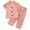 Pink, variant on CHEEREAM Girls Button Down Satin Pajama Sets Silky Short Sleeve Top and Pants Lounge Wear Teens Cozy Nightwear 2PCS PJS