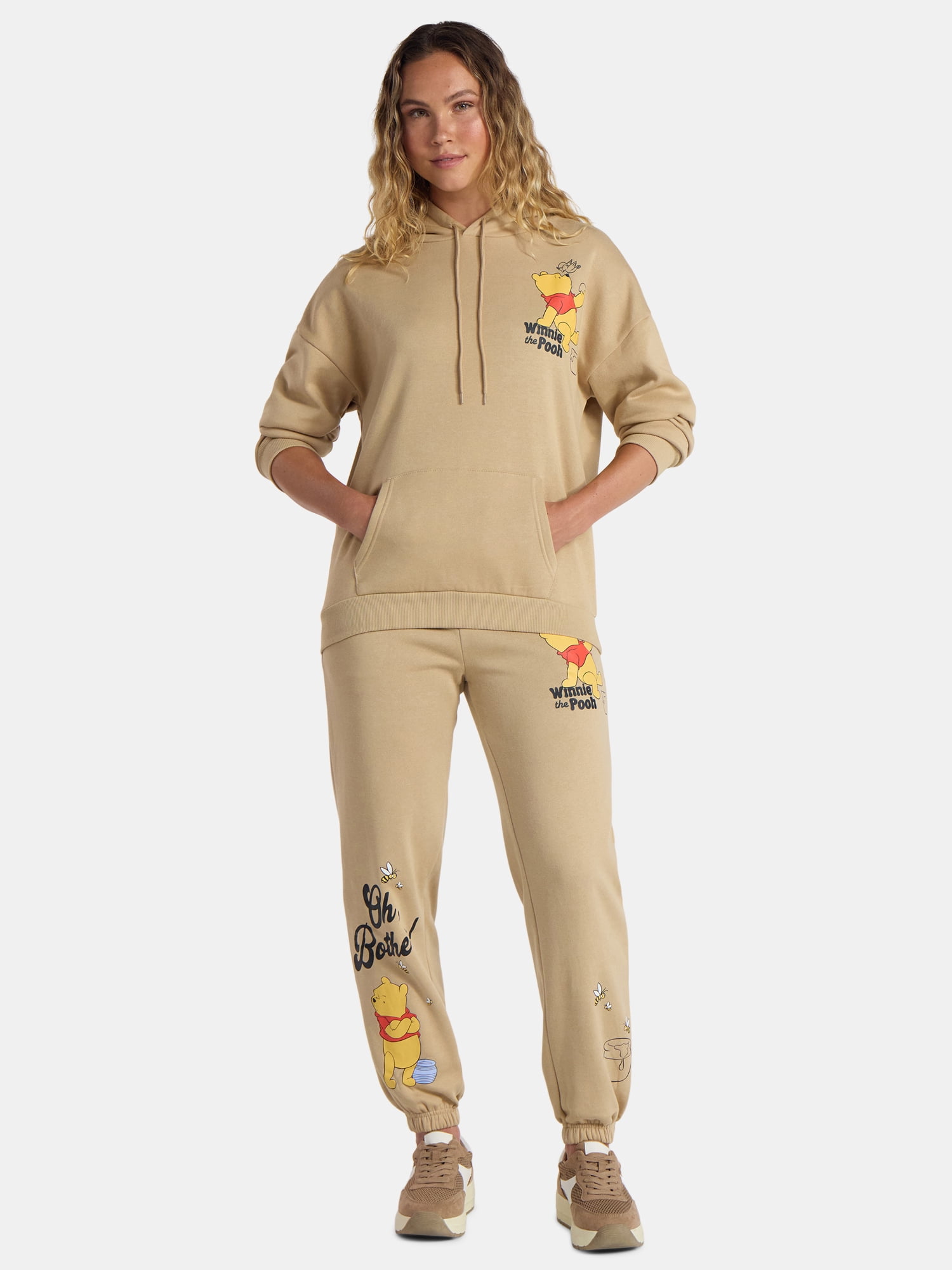 Disney Women's and Women's Plus Winnie the Pooh Graphic Jogger Sweatpants, Sizes XXS-2XL