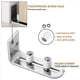 thumbnail image 3 of 4X Rodamientos de Bolas de GuíA de Piso de Puerta Corrediza Cromada System de Montaje en Pared con Rodillo de SuspensióN Ajustable para Puertas de Todos los TamañOs, 3 of 5