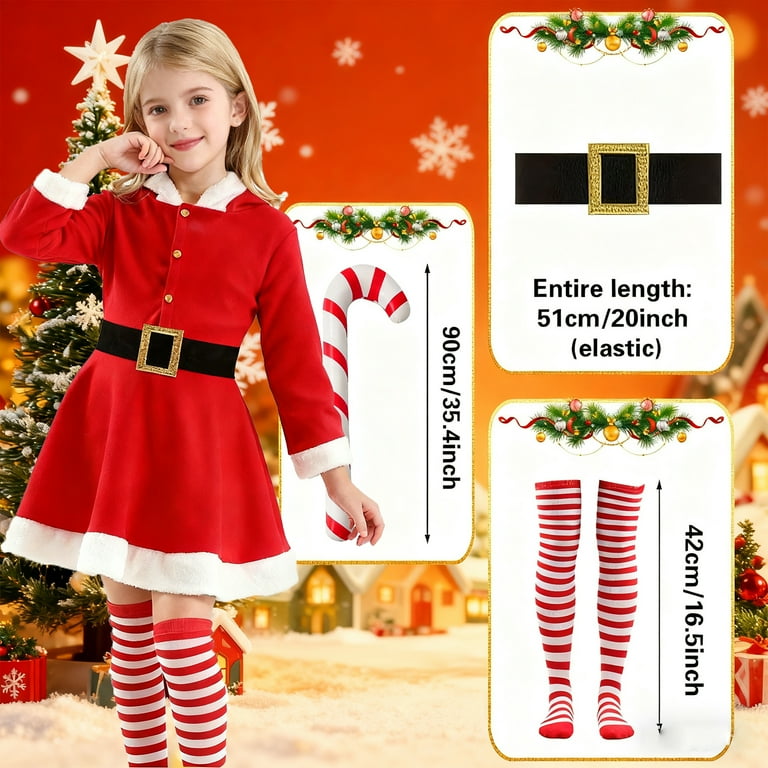 Alaiyaky Santa Claus Costume Christmas Costume Santa Claus Dress Red Button Hood with Deer Antlers Holiday Party Show Christmas Theme Costume Dress with Belt - Walmart.com Alaiyaky Santa Claus Costume Christmas Costume Santa Claus Dress Red Button Hood with Deer Antlers Holiday Party Show Christmas Theme Costume Dress with Belt - Walmart.com