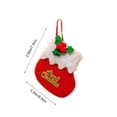 thumbnail image 3 of AOMXGD 2 Pack Mini Christmas Stocking Ornaments, Plastic Hanging Decor for Xmas Tree Mantel Holiday Party Decor, 2 Count, 3 of 6