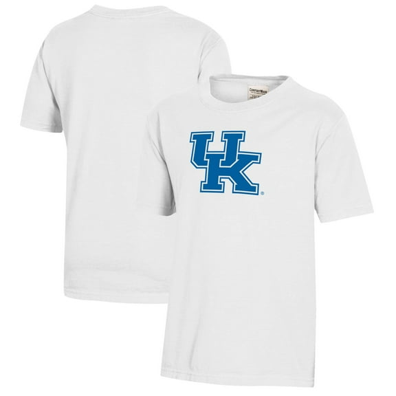 Youth White Kentucky Wildcats Logo Comfort Wash T-Shirt
