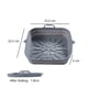 thumbnail image 2 of Air Silicone Square Freidora Bandeja para hornear Pollo frito Cesta Mat Parrilla Pan Negro, 2 of 3