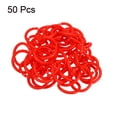 thumbnail image 3 of Unique Bargains 1.1' OD 0.8' ID Loose Leaf Rings Binder Ring Plastic for Book DIY Scrapbook Notebook, Red 50 Pack, 3 of 5