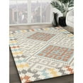 thumbnail image 2 of Ahgly Company Indoor Square Contemporary Light French Beige Brown Southwestern Area Rugs, 8' Square, 2 of 6