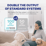 NU Aqua Platinum Series 7 Stage Alkaline and UV Ultraviolet 100GPD RO System