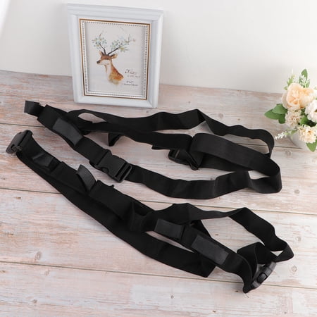 CRILSTYLEO 1Set Adjustable Black Car Rod Straps for Fixing Fishing Rods with Tear Resistant Material