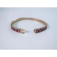 thumbnail image 2 of 16.2 Carat Ruby Flower Motif Bracelet in 14 Karat Yellow Gold Over sterling Silver, Ruby Tennis Bracelet, 2 of 4