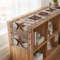 thumbnail image 6 of Table Runners 90 Inches Long Dress Scarves, Vintage Farmhouse Farmhouse Coffee/Dining/Kitchen Table Runner for Living Room, Retro Home Text Country Star Wooden 13x90 Inch, 6 of 9