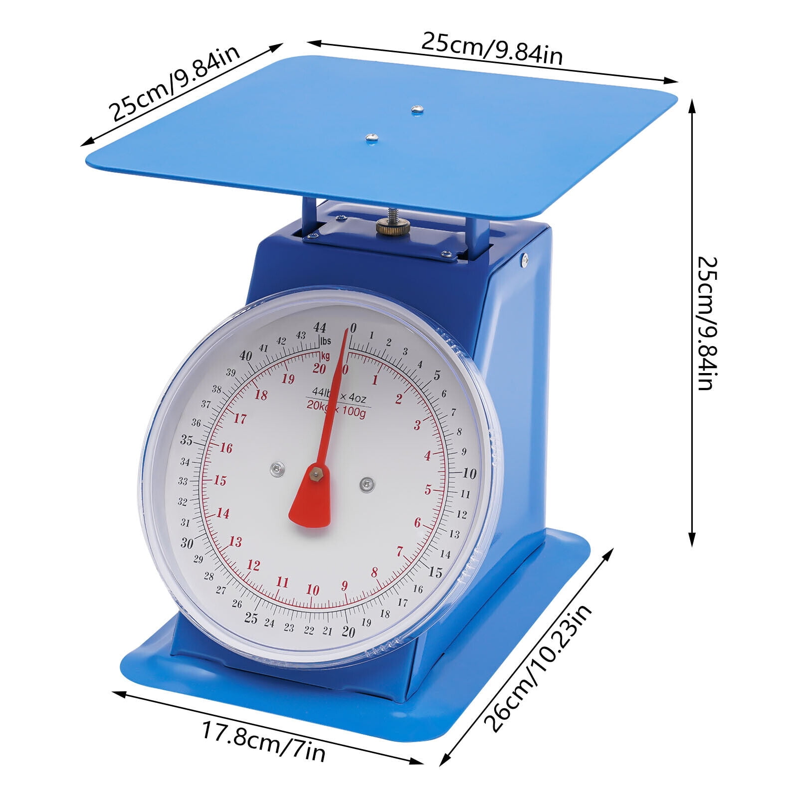 Industrial&Heavy Duty Portion-Control Mechanical Dial Scale Tabletop Blue kg/lbs