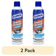 (2 pack) GUNK Low VOC Foamy Engine Cleaner and Degreaser for Cars and Motorcycles - 17 oz Aerosol