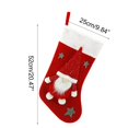 thumbnail image 5 of Odeerbi Christmas Stocking Fashion Christmas Socks Gift Bag Christmas Pattern Christmas Decoration Goodybag Pink, 5 of 5