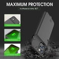 thumbnail image 4 of GIN FOXI Battery Case for iPhone 12/12Pro, Real 8500mAh Ultra-Slim Battery Charging Case Rechargeable Anti-Fall Protection Extended Charger Cover for iPhone 12Pro Max/12/12 Pro Battery Case Black, 4 of 7